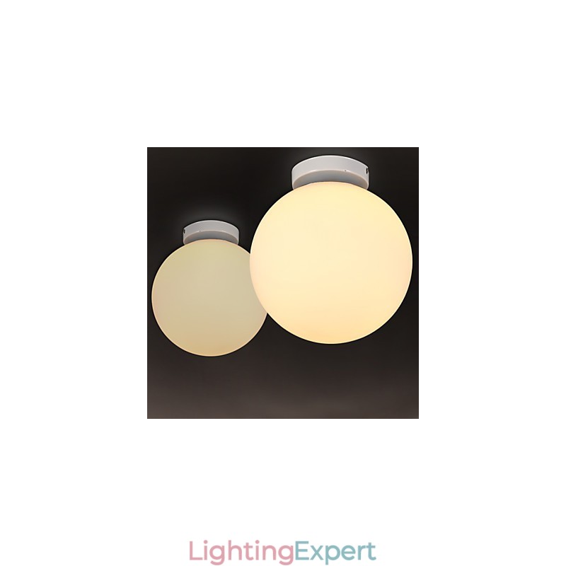 Contracted And Contemporary White Ball Glass Dome Light