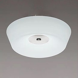 77W Modern Contemporary Chrome Metal Flush Mount