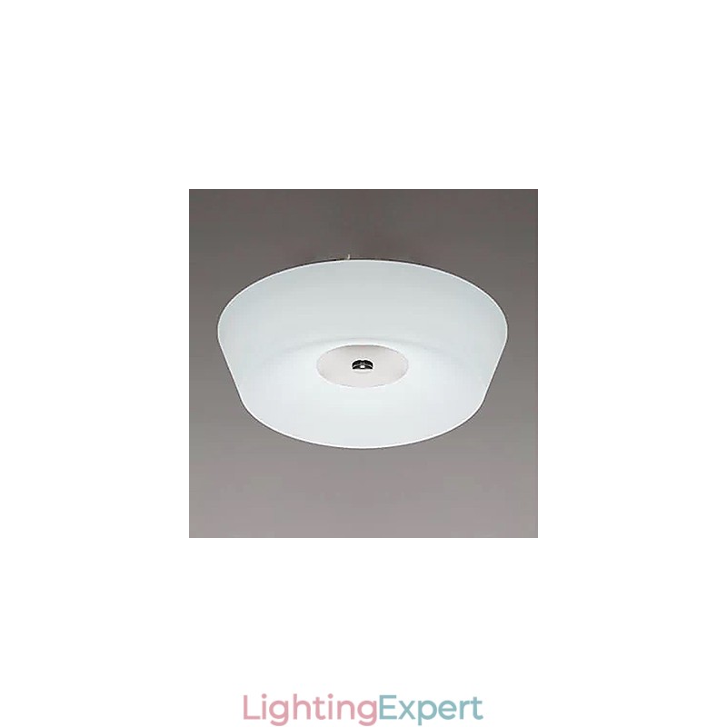 77W Modern Contemporary Chrome Metal Flush Mount