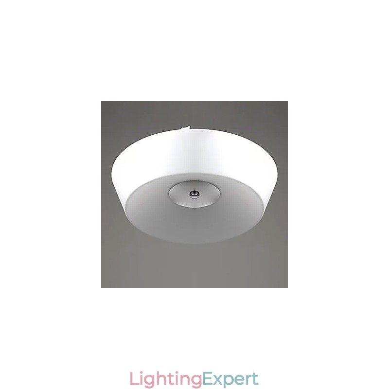 77W Modern Contemporary Chrome Metal Flush Mount