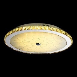 Modern Contemporary Crystal Metal Flush Mount