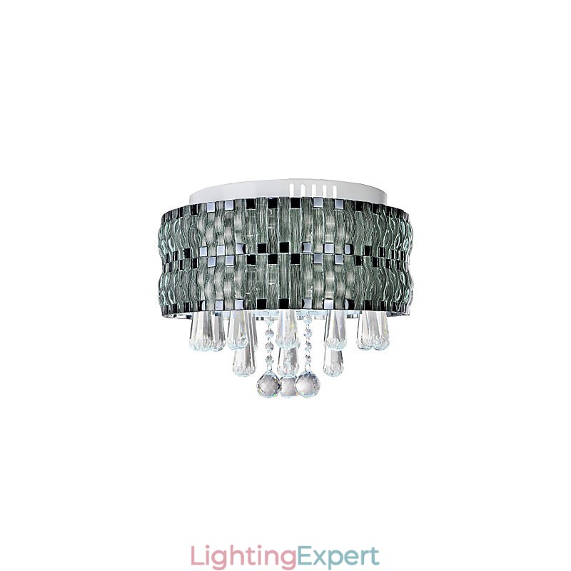 Graceful Crystal Flush Mount