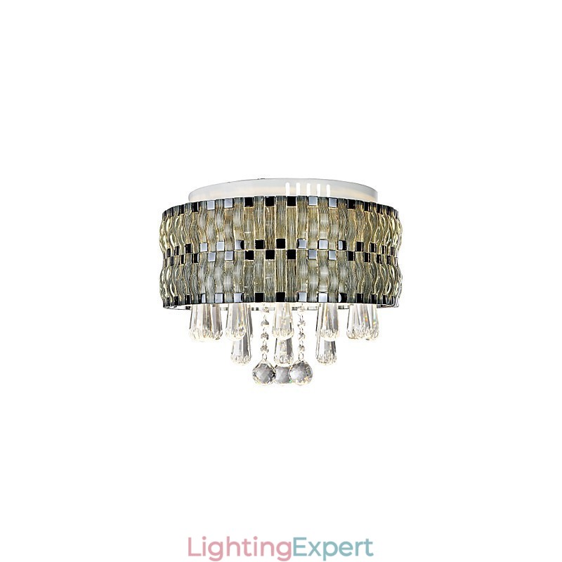 Graceful Crystal Flush Mount