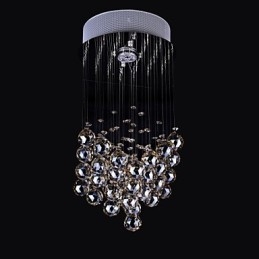 1 Light Clear light K9 Crystal Chandelier Lamp