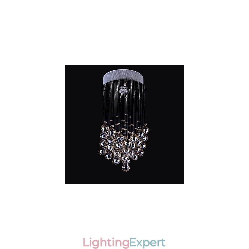 1 Light Clear light K9 Crystal Chandelier Lamp