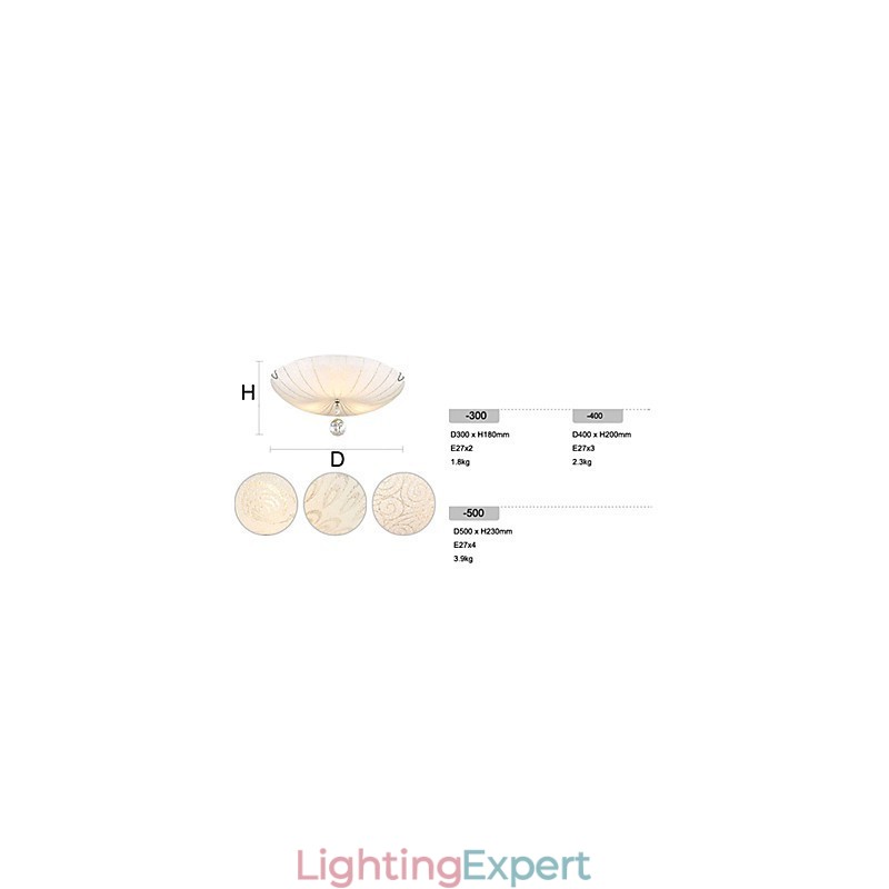 Crystal Flush Mount Light