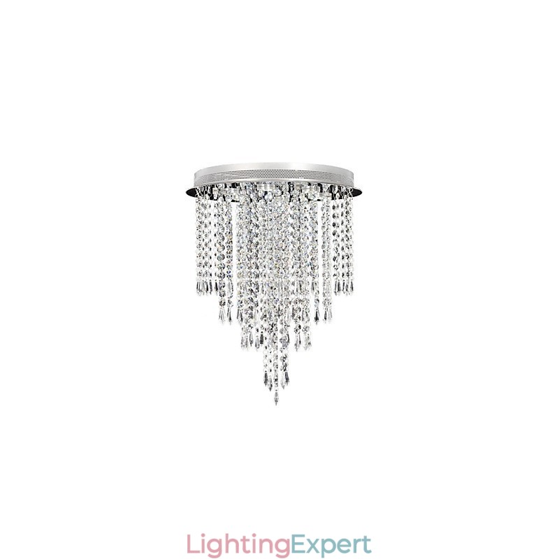 Modern Contemporary Crystal Chrome Crystal Flush Mount Kids