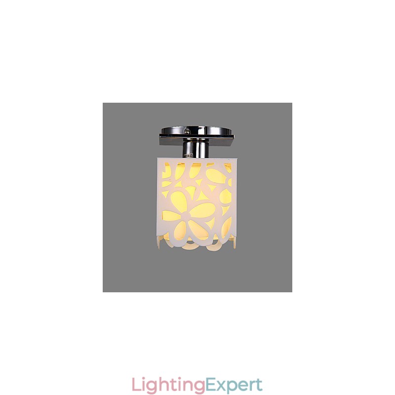 Rustic Lodge Mini Style Electroplated Flush Mount Light