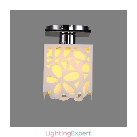 Rustic Lodge Mini Style Electroplated Flush Mount Light