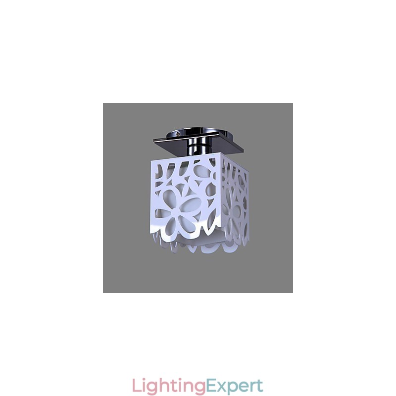 Rustic Lodge Mini Style Electroplated Flush Mount Light