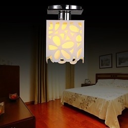 Rustic Lodge Mini Style Electroplated Flush Mount Light