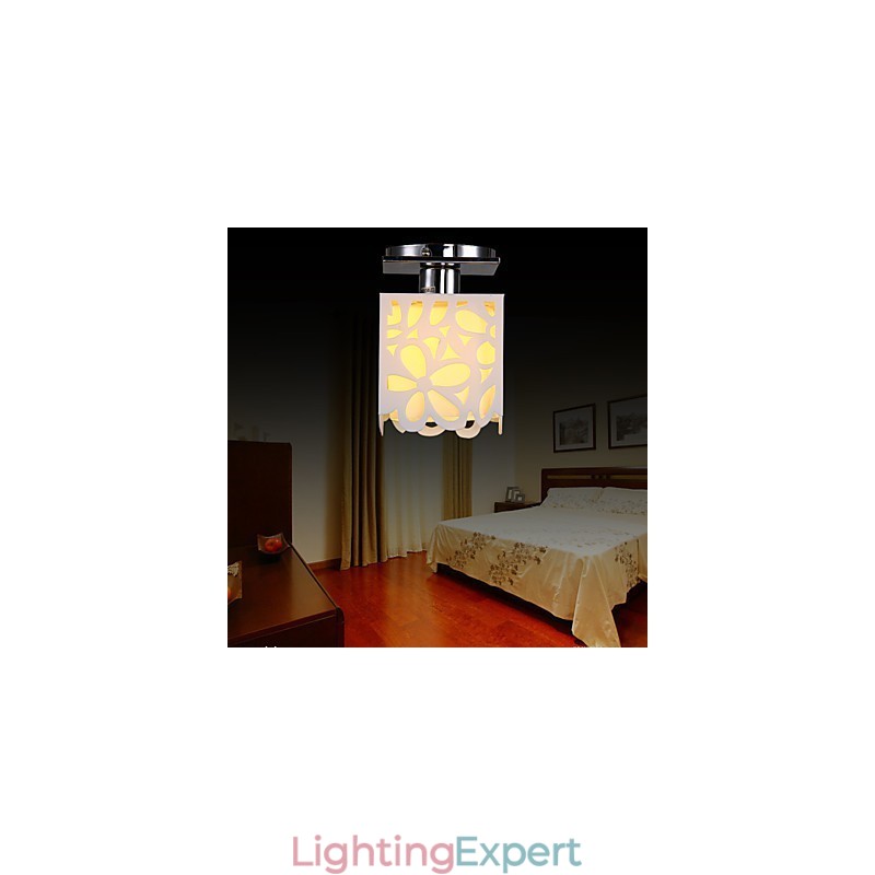 Rustic Lodge Mini Style Electroplated Flush Mount Light