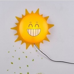 Wallpaper Wall Lamps Flower Face DIY Fun Atmosphere Nightlight Children Bedside lamp Decoration Sun