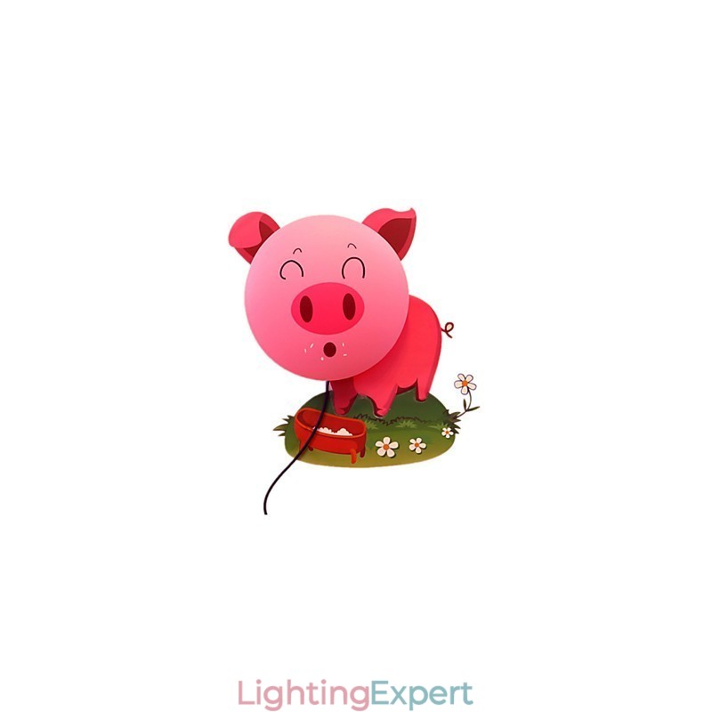 Wallpaper Wall Lamps Flower Face DIY Fun Atmosphere Nightlight Children Bedside lamp Decoration Pink Pig