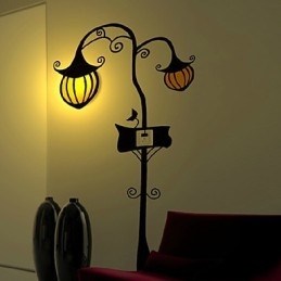 Pumpkin High Temperature Resistant Plastic Light And Creative 3D Wall Paper Wall Lamp