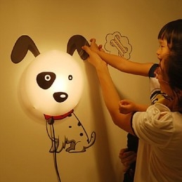 High Temperature Resistant Plastic And 10 C Can Remove Wall Stickers Creative 3D Wall Paper Wall Lamp