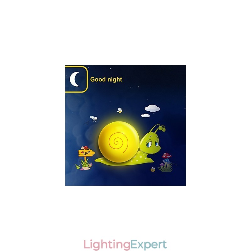 Snail High Temperature Resistant Plastic Light And 10 C Can Remove Creative 3D Wall Paper Wall Lamp