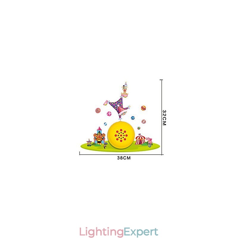 Clown High Temperature Resistant Plastic Light And 10 C Can Remove Creative 3D Wall Paper Wall Lamp
