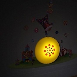 Clown High Temperature Resistant Plastic Light And 10 C Can Remove Creative 3D Wall Paper Wall Lamp