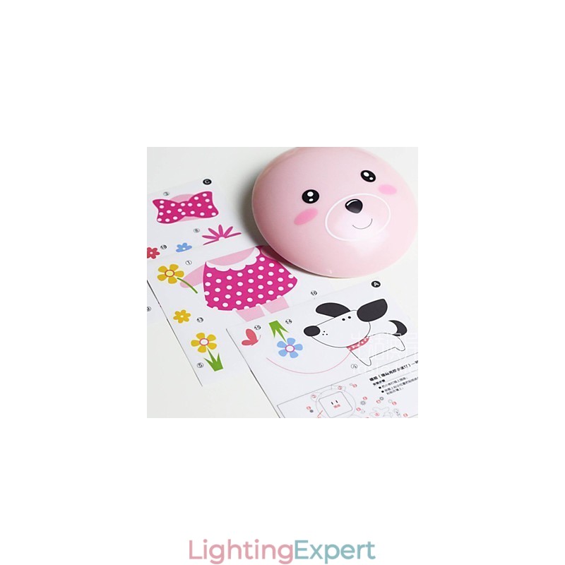 Wall stickers bear light activated intelligent electric induction smetope adornment wall lamp