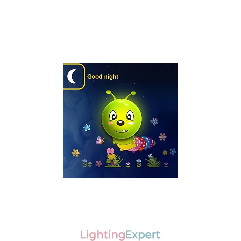 Caterpillar High Temperature Resistant Plastic Light And 10 C Can Remove Creative 3D Wall Paper Wall Lamp