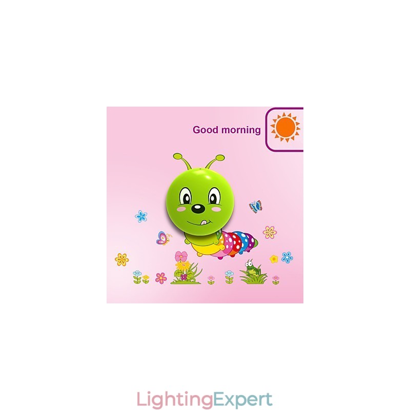 Caterpillar High Temperature Resistant Plastic Light And 10 C Can Remove Creative 3D Wall Paper Wall Lamp