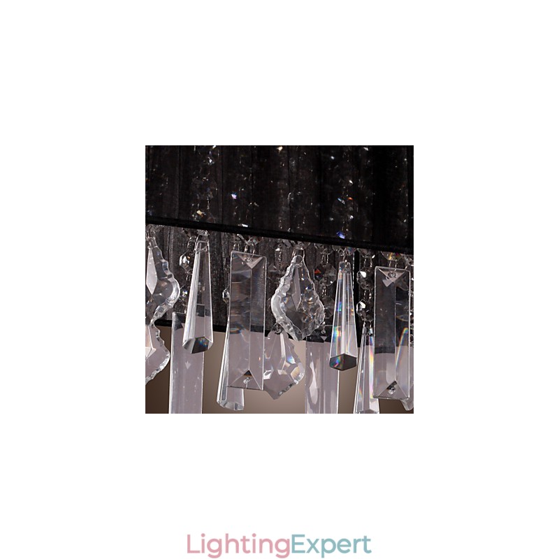 Modern Contemporary Island Crystal Others Metal Pendant Light
