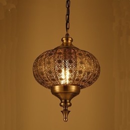 Southeast Asian Retro Hand Hollow Lron Chandelier