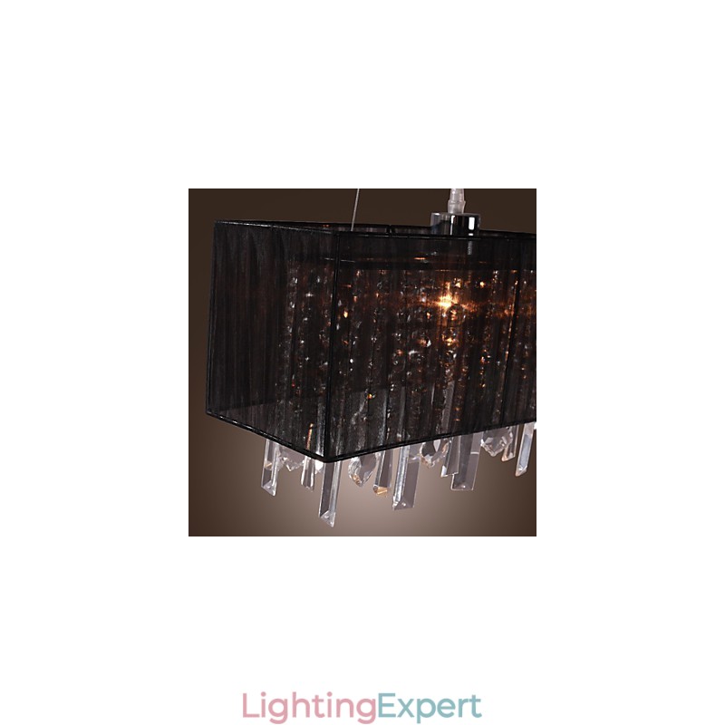 Modern Contemporary Island Crystal Others Metal Pendant Light