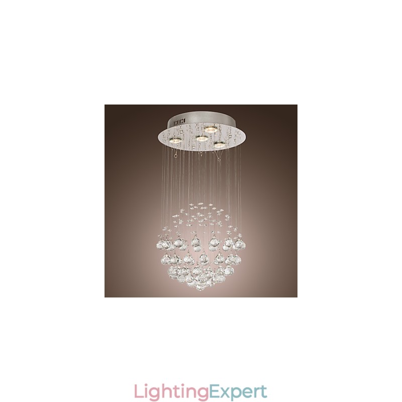 Chandelier Luxury Modern Crystal 4 Lights