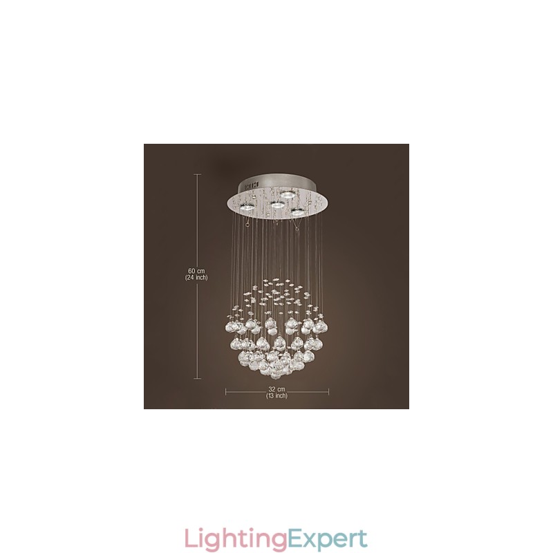 Chandelier Luxury Modern Crystal 4 Lights