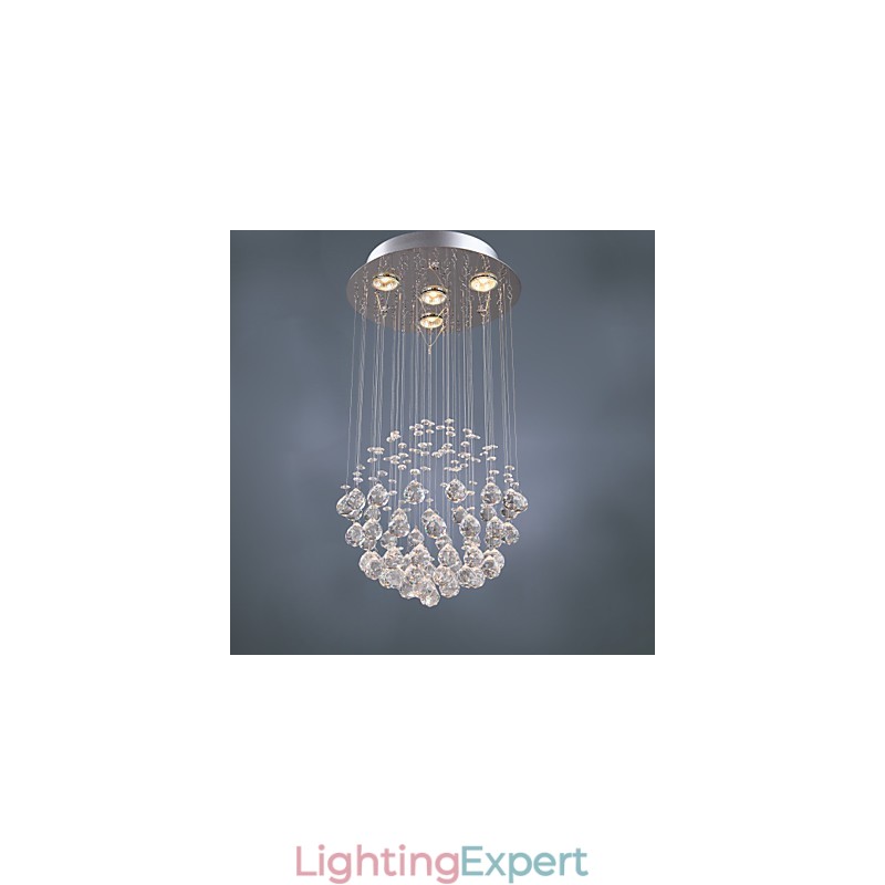 Chandelier Luxury Modern Crystal 4 Lights