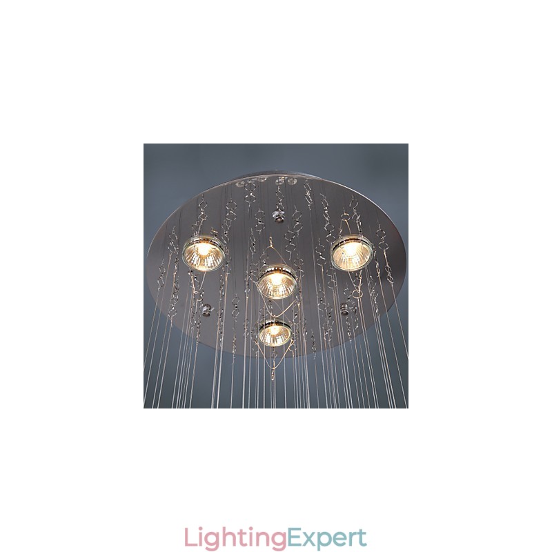 Chandelier Luxury Modern Crystal 4 Lights