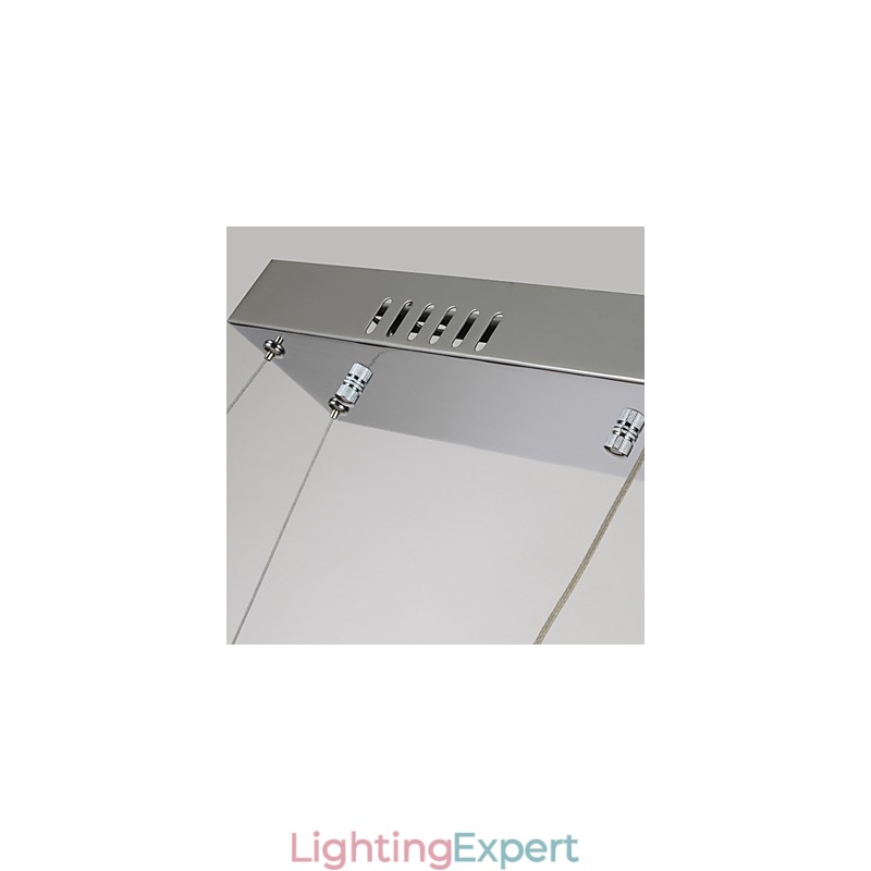 Modern Contemporary Crystal Chrome Metal Pendant Light