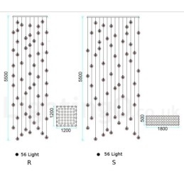 Creative Engineering Stage Meteorer Crystal Ball Pendant Light