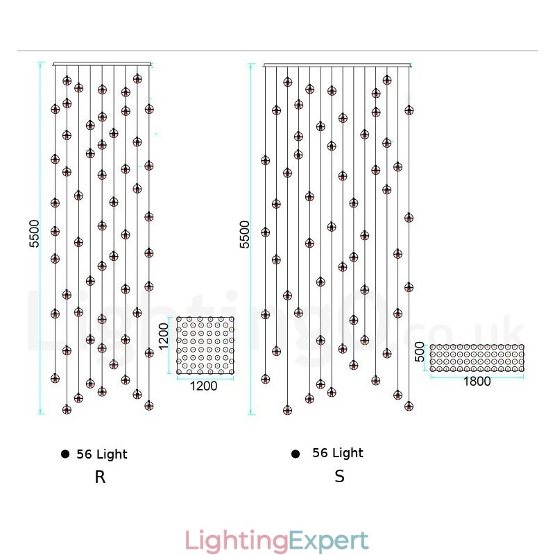 Creative Engineering Stage Meteorer Crystal Ball Pendant Light