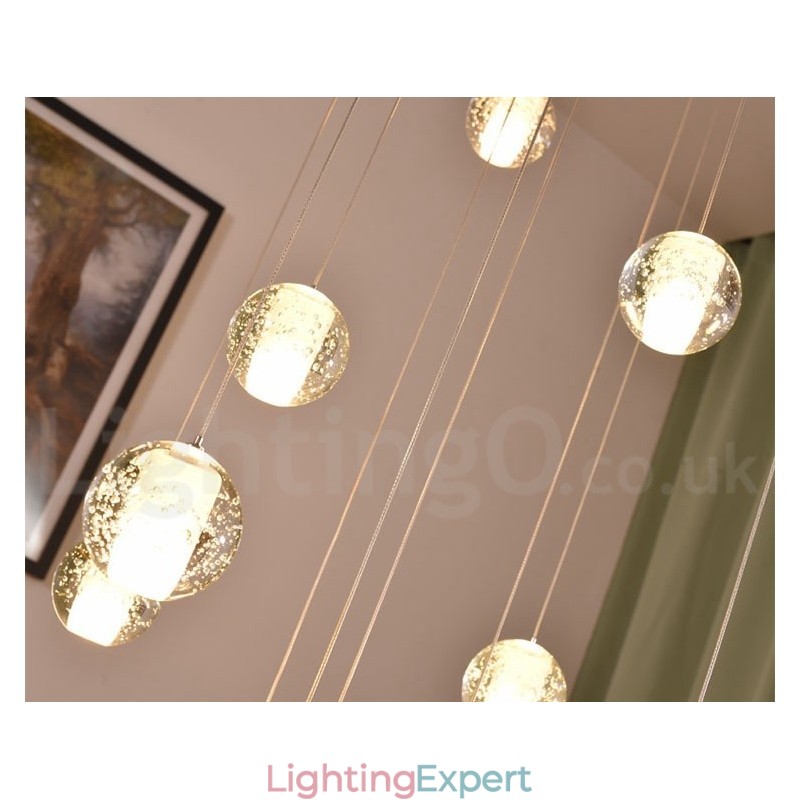 Creative Engineering Stage Meteorer Crystal Ball Pendant Light