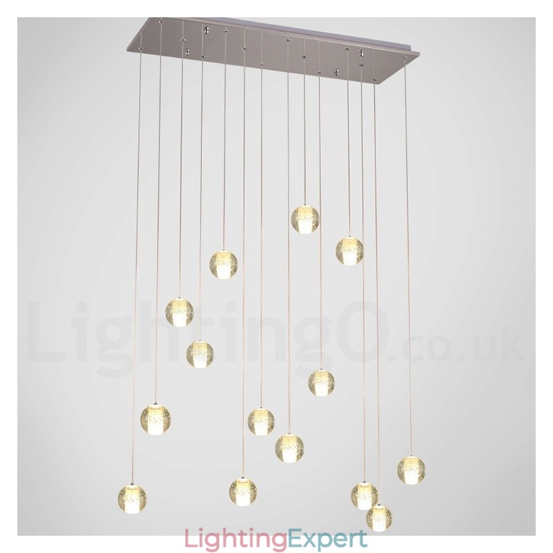 Creative Engineering Stage Meteorer Crystal Ball Pendant Light