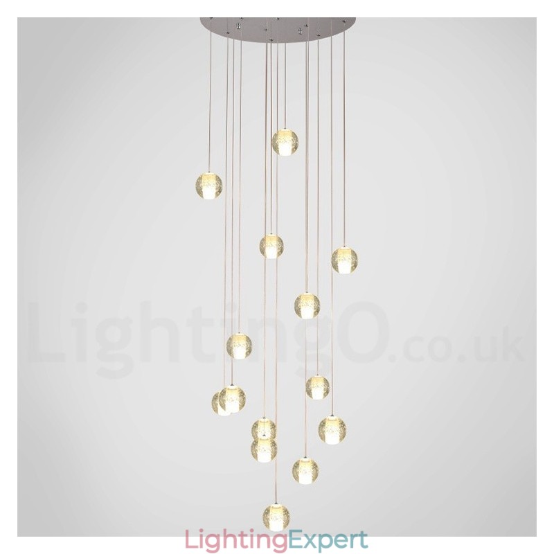 Creative Engineering Stage Meteorer Crystal Ball Pendant Light