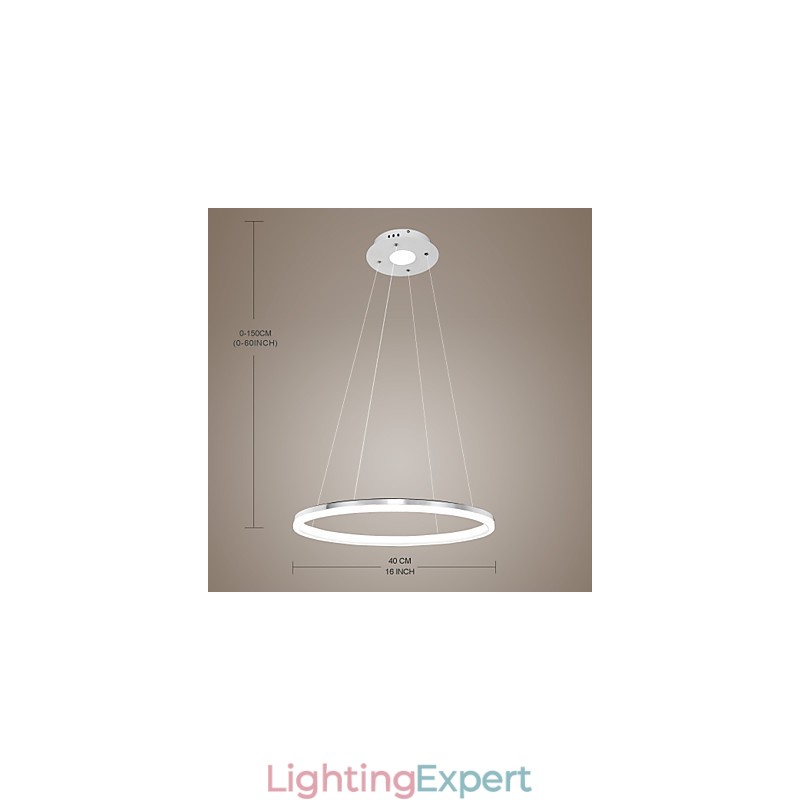 Modern Design Pendant Light High Quality Acrylic Single Ring Fit