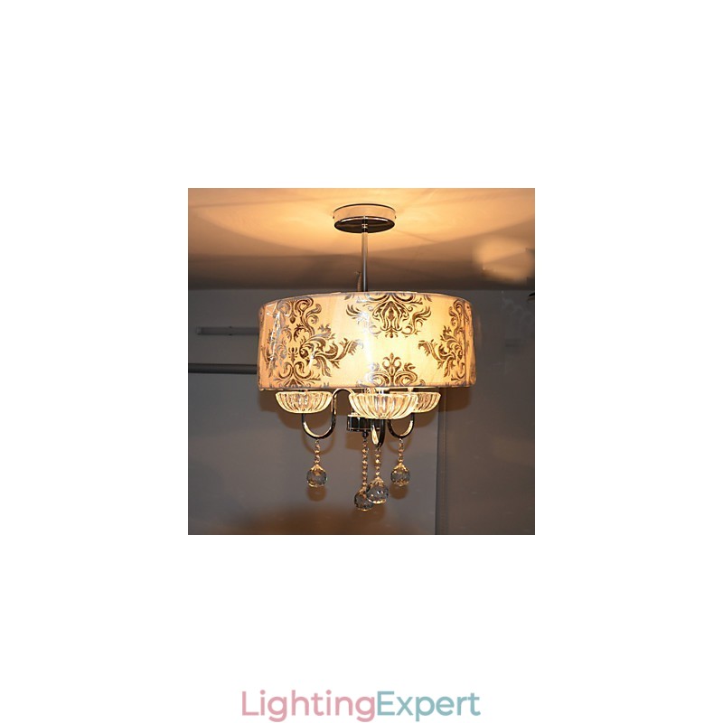 Modern Contemporary Crystal Electroplated Chandelier
