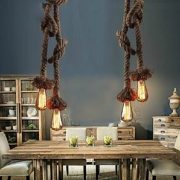 Pendant Lights 2 Lights Industrial wind restoring ancient ways is the cafe counter creative droplight