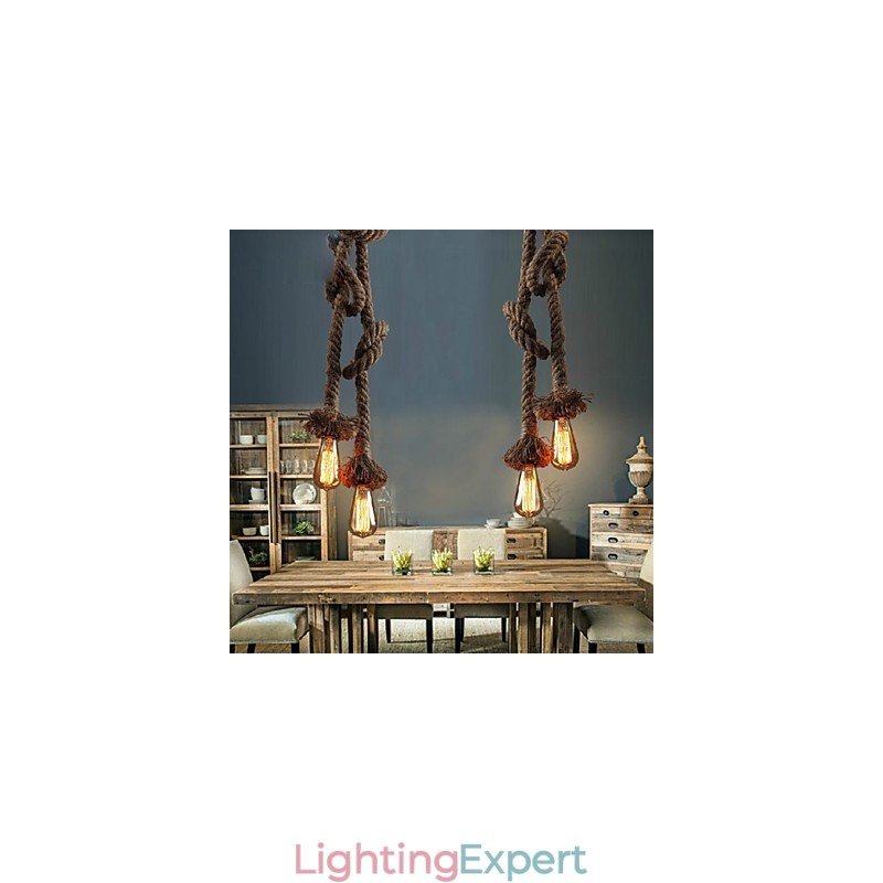 Pendant Lights 2 Lights Industrial wind restoring ancient ways is the cafe counter creative droplight