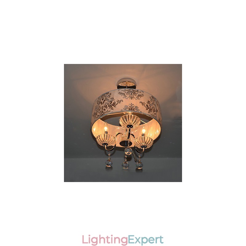 Modern Contemporary Crystal Electroplated Chandelier