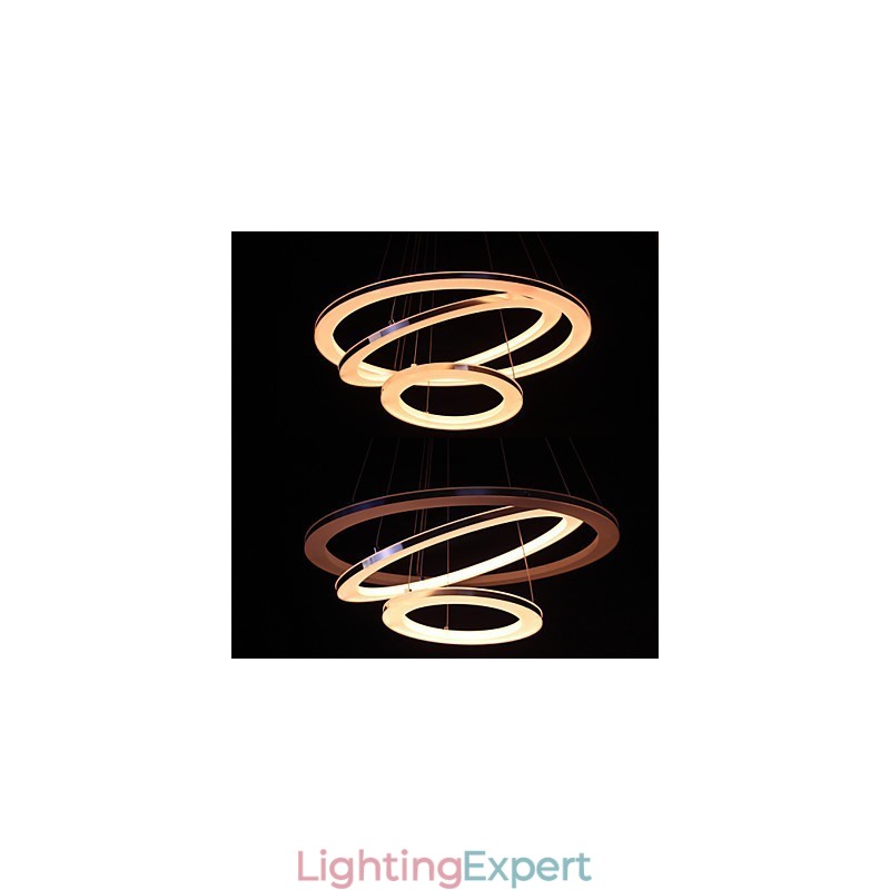 Modern Pendant Light 3 Rings Pendant Lamp Acrylic