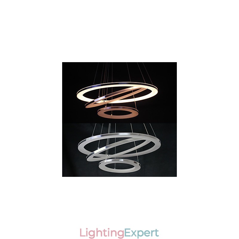 Modern Pendant Light 3 Rings Pendant Lamp Acrylic