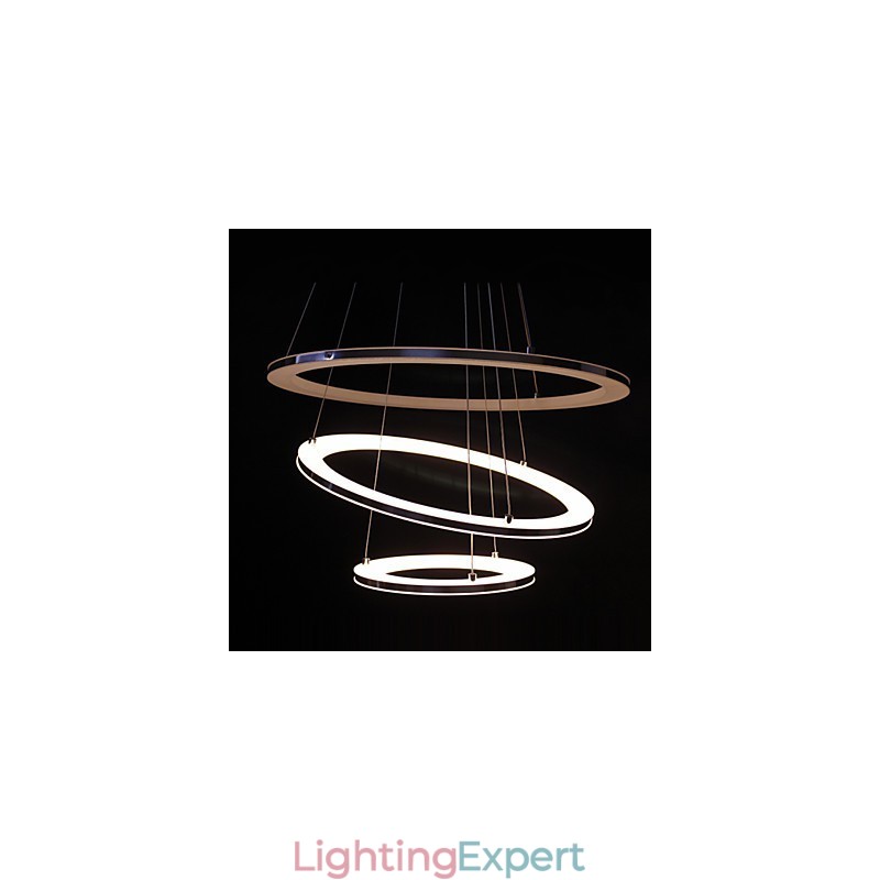 Modern Pendant Light 3 Rings Pendant Lamp Acrylic