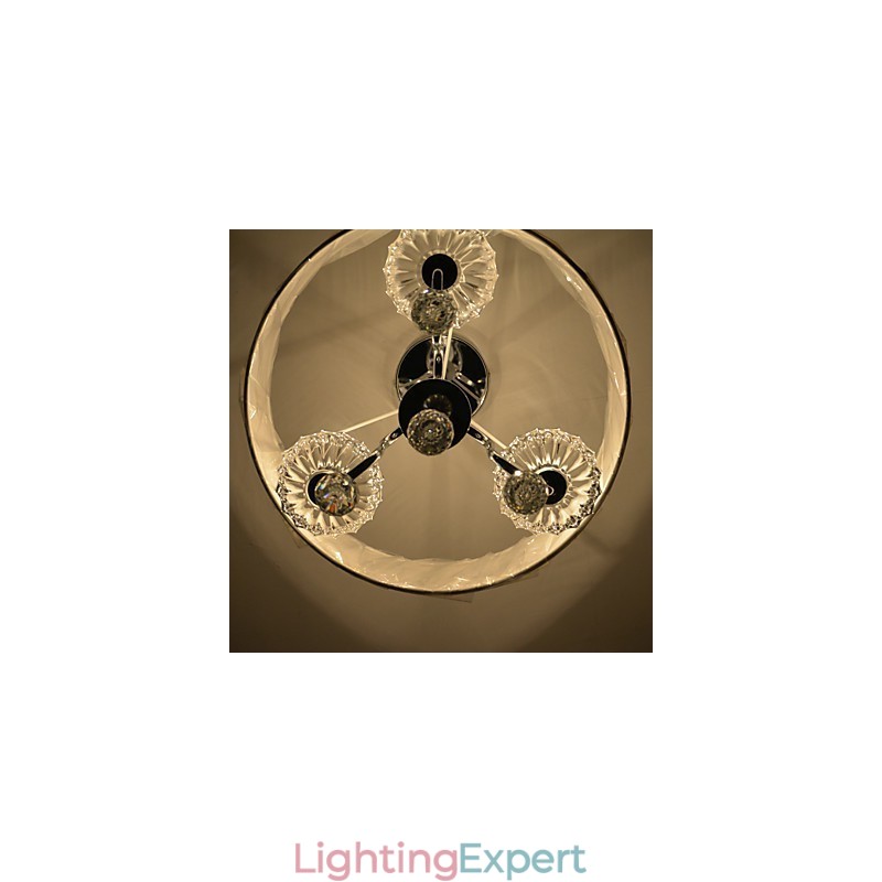Modern Contemporary Crystal Electroplated Chandelier