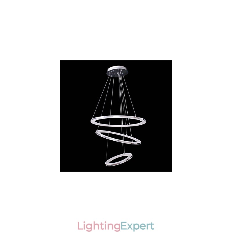 Modern Pendant Light 3 Rings Pendant Lamp Acrylic