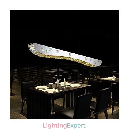 Crystal Pendant Light Chrome Metal Pendant Light Amber or Clear Crystal Crystal Pendant Light Chrome Metal Pendant Light Amber or Clear Crystal